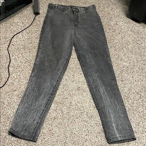 Vintage 80s Wally’s ultra high rise Black acid wash Denim jeans